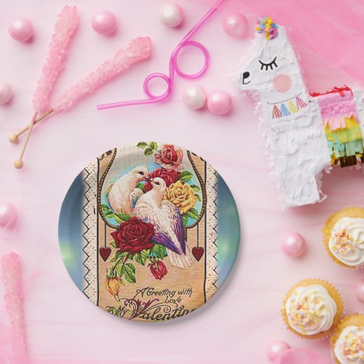 Assiettes En Carton Plaques de papier Saint-Valentin (Fête)