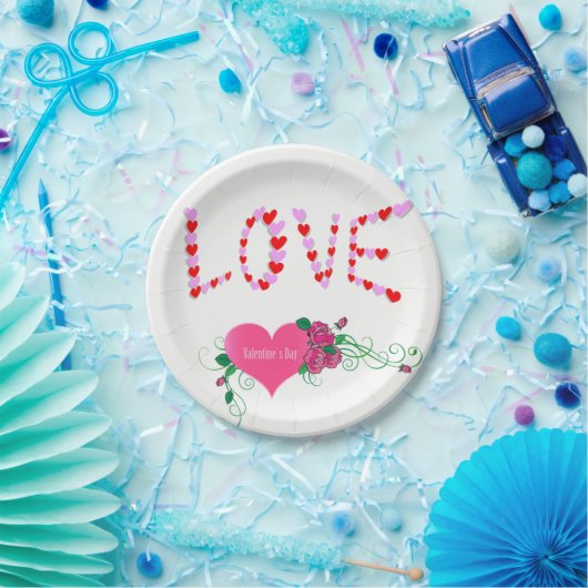 Assiettes En Carton Plaques de papier Saint-Valentin (Fête)