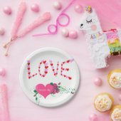 Assiettes En Carton Plaques de papier Saint-Valentin (Fête)