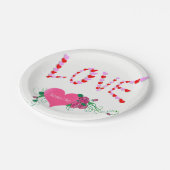 Assiettes En Carton Plaques de papier Saint-Valentin (Angle)