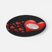Assiettes En Carton Plaques de papier Saint-Valentin (Angle)
