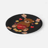 Assiettes En Carton Plaques de papier Saint-Valentin (Angle)