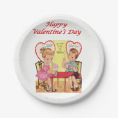 Assiettes En Carton Plaques de papier Saint-Valentin (Devant)