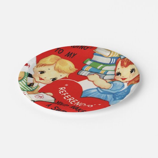 Assiettes En Carton Plaques de papier Saint-Valentin (Angle)