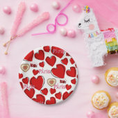 Assiettes En Carton Plaques de papier Saint Valentin, Paris France (Fête)