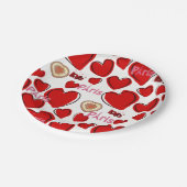 Assiettes En Carton Plaques de papier Saint Valentin, Paris France (Angle)
