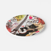 Assiettes En Carton Plaques de papier Saint Valentin, Paris France (Angle)