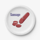 Assiettes En Carton Plaques de papier saucisson (Devant)
