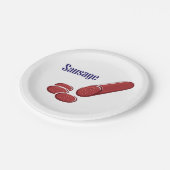 Assiettes En Carton Plaques de papier saucisson (Angle)