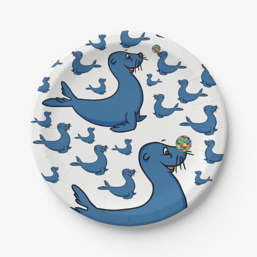 Assiettes En Carton Plaques de papier Sceau (Devant)