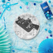 Assiettes En Carton Plaques de papier schéma de clé radio de code Mors (Fête)