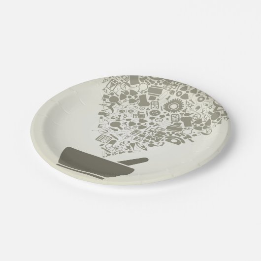 Assiettes En Carton Plaques de papier Science Objects (Angle)