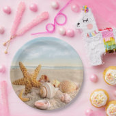Assiettes En Carton Plaques de papier Seashell (Fête)