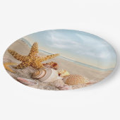 Assiettes En Carton Plaques de papier Seashell (Angle)