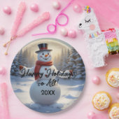 Assiettes En Carton Plaques de papier Snowman HAMbyWG (Fête)