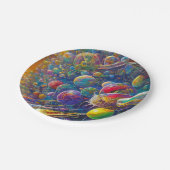 Assiettes En Carton Plaques de papier Space Race (Angle)