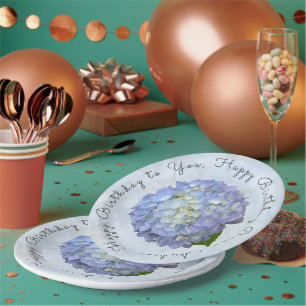 Assiettes En Carton Plaques de papier spécial d'anniversaire de l'Hydr