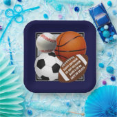 Assiettes En Carton Plaques de papier sport, TRANSFERT à 1000 idées de (Fête)