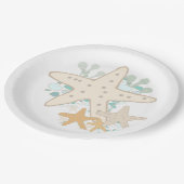 Assiettes En Carton Plaques de papier Starfish (Angle)