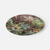 Assiettes En Carton Plaques de papier succulentes (Angle)