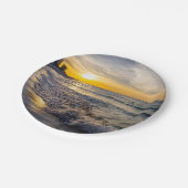 Assiettes En Carton Plaques de papier Sunrise Pensacola Splashant Wave (Angle)