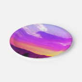 Assiettes En Carton Plaques de papier Sunset (Angle)