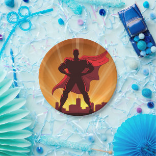 Assiettes En Carton Plaques de papier Superhero