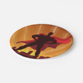Assiettes En Carton Plaques de papier Superhero (Angle)