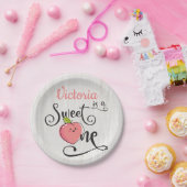 Assiettes En Carton Plaques de papier Sweet One Peach Birthday Party (Fête)