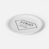 Assiettes En Carton Plaques de papier Tableware personnalisable jetabl (Angle)