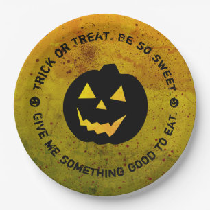 Assiettes En Carton Plaques de papier tachetées de sang Citrouille d'H