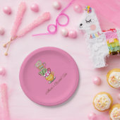 Assiettes En Carton Plaques de papier Tea Party personnalisées Bride (Fête)