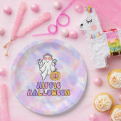 Assiettes En Carton Plaques de papier teint Halloween Hippie (Fête)