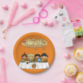 Assiettes En Carton Plaques de papier Thanksgiving (Fête)