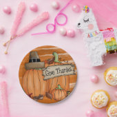 Assiettes En Carton Plaques de papier Thanksgiving (Fête)