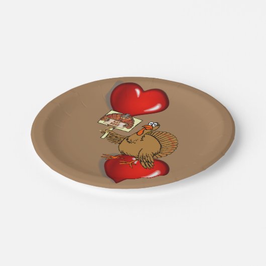 Assiettes En Carton Plaques de papier Thanksgiving (Angle)