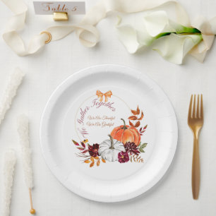 Assiettes En Carton Plaques de papier Thanksgiving