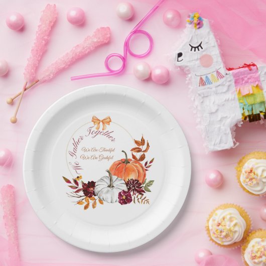 Assiettes En Carton Plaques de papier Thanksgiving (Fête)