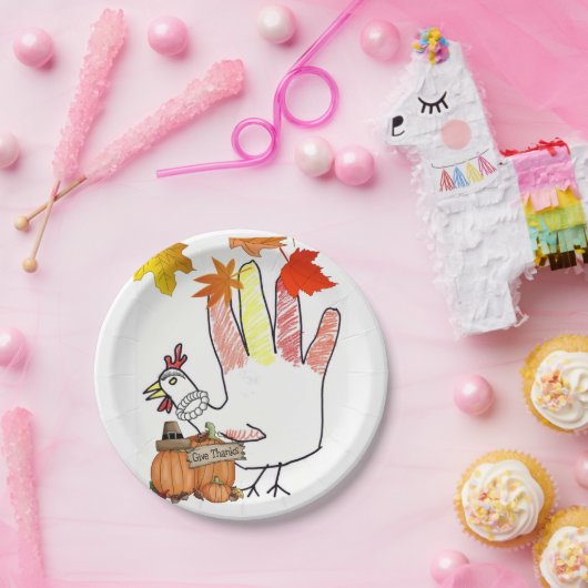 Assiettes En Carton Plaques de papier Thanksgiving (Fête)