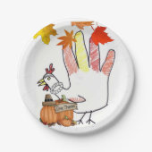 Assiettes En Carton Plaques de papier Thanksgiving (Devant)