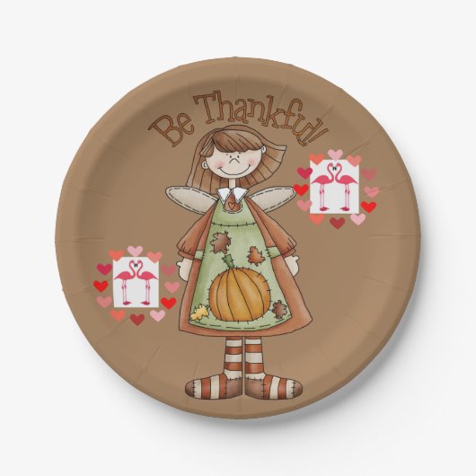 Assiettes En Carton Plaques de papier Thanksgiving (Devant)