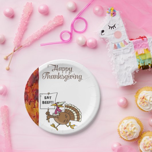 Assiettes En Carton Plaques de papier Thanksgiving (Fête)