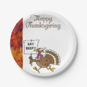 Assiettes En Carton Plaques de papier Thanksgiving (Devant)