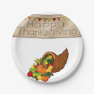 Assiettes En Carton Plaques de papier Thanksgiving
