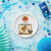 Assiettes En Carton Plaques de papier Thanksgiving (Fête)