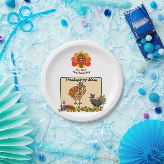 Assiettes En Carton Plaques de papier Thanksgiving (Fête)