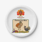 Assiettes En Carton Plaques de papier Thanksgiving (Devant)