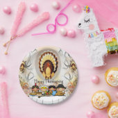 Assiettes En Carton Plaques de papier Thanksgiving (Fête)