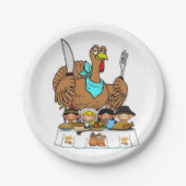 Assiettes En Carton Plaques de papier Thanksgiving (Devant)
