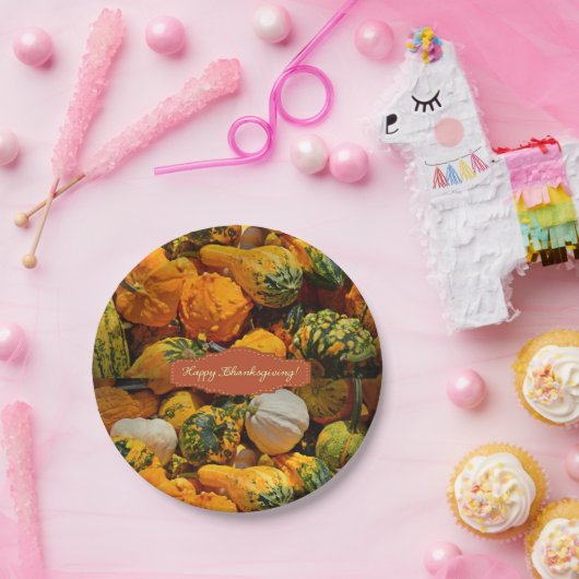 Assiettes En Carton Plaques de papier Thanksgiving (Fête)